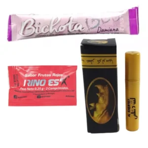 Kit Potenciador Masculino + Potenciador Femenino + Retardante Masculino En Spray Rhino