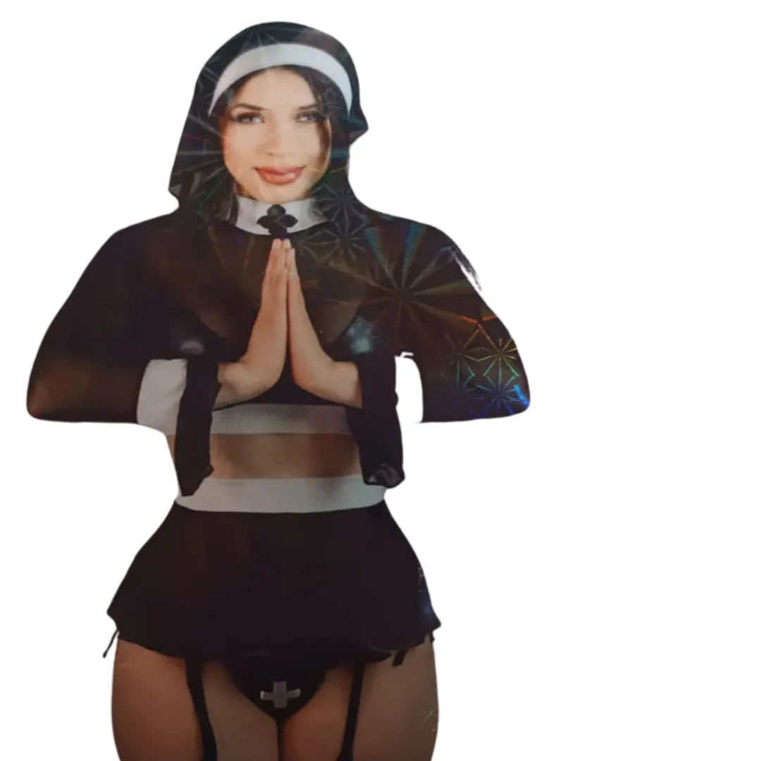 Disfraz Lenceria Sexy Monja
