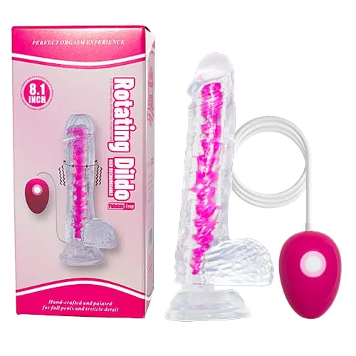 Dildo Vibrador Rotativo Con Vertebras A Control Remoto