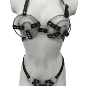 Conjunto Bondage Para Dama Lencería Bdsm Brasier + Panty