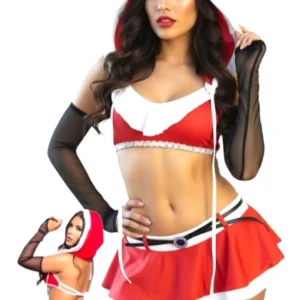 Disfraz Sexy Mama Noel Lencería Conjunto Erotico Ropa Interior De Navidad