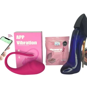 Huevo Vibrador App + Perfume By Carolina Herrera + Potenciador Sexual Femenino X 4 Pastillas + Rubor Maquillaje Dama Kit San Valentin